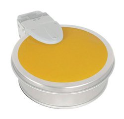 autocollant jaune pour support sac poubelle