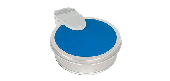 autocollant bleu pour support sac poubelle
