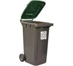 poubelles tri sélectif 55x48.5x93 cm 120 l verte
