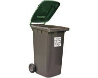 poubelles tri sélectif 55x48.5x93 cm 120 l verte
