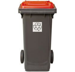 poubelles tri sélectif 55x48.5x93 cm 120 l rouge