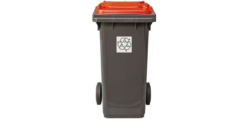 poubelles tri sélectif 55x48.5x93 cm 120 l rouge