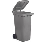 poubelles tri sélectif 55x48x93 cm - 120 l gris