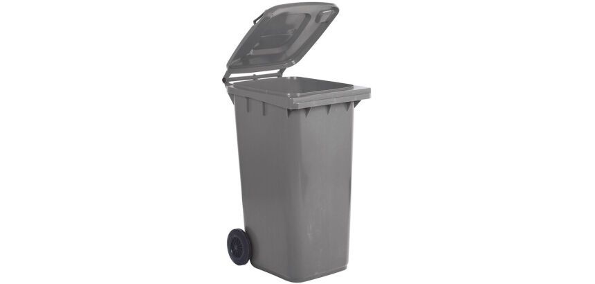poubelles tri sélectif 55x48x93 cm - 120 l gris