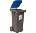 poubelles tri sélectif 55x48.5x93 cm 120 l bleue