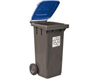 poubelles tri sélectif 55x48.5x93 cm 120 l bleue