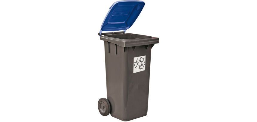 poubelles tri sélectif 55x48.5x93 cm 120 l bleue