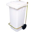 poubelle roulante prise frontale 55x48x93 cm - 120 L