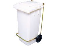 poubelle roulante prise frontale 55x48x93 cm - 120 L