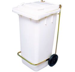 poubelle roulante prise frontale 55x48x93 cm - 120 L