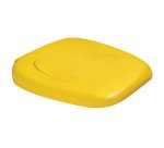 couvercle jaune pour porte-sac poubelle à pédale pour sac de 120 litres