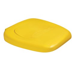 couvercle jaune pour porte-sac poubelle à pédale pour sac de 120 litres