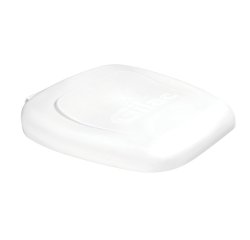 couvercle blanc pour porte-sac poubelle à pédale pour sac de 120 litres