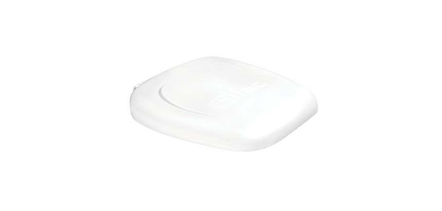 couvercle blanc pour porte-sac poubelle à pédale pour sac de 120 litres