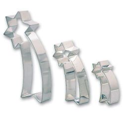 lot de 3 découpoirs fer blanc étoiles filantes