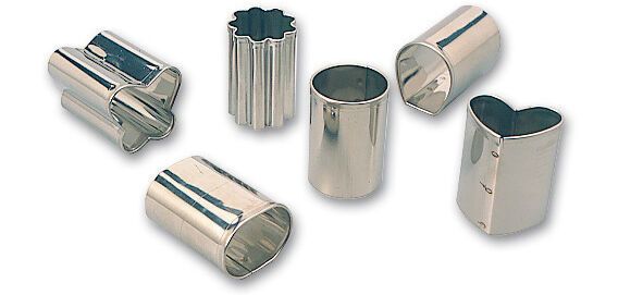 boîte de 6 découpoirs inox mignardises ou petits fours