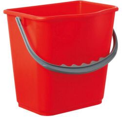seau polypropylène rouge 5 L