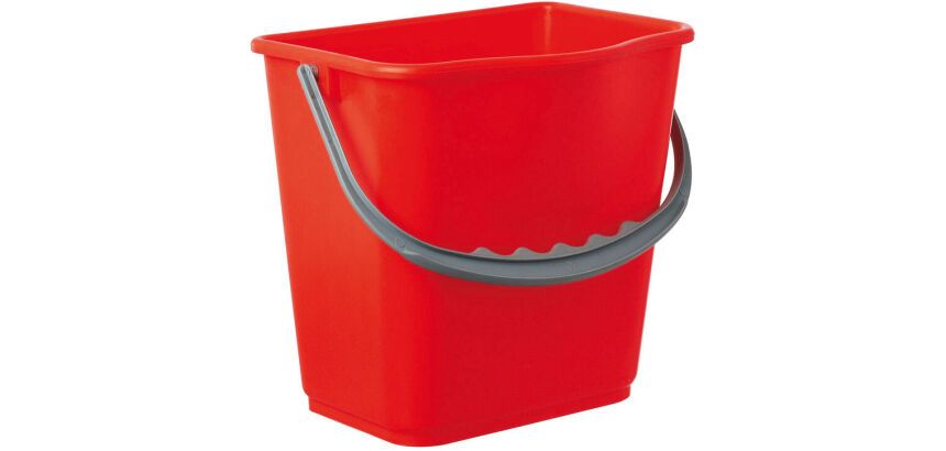 seau polypropylène rouge 5 L