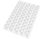 plaque de 95 découpoirs ABS ronds coeurs 4.8 cm