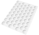 plaque de 95 découpoirs ABS tartelettes unies 3.5 cm