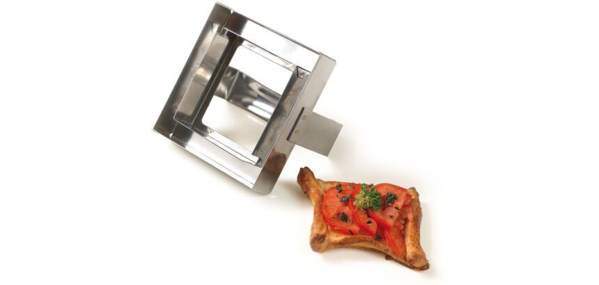 découpoir carré double inox avec poignée 11 cm