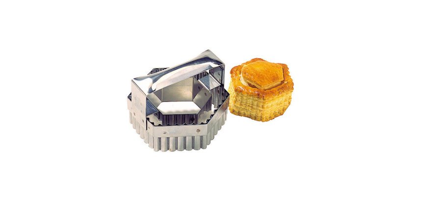 découpoir hexagonal double inox 9 cm