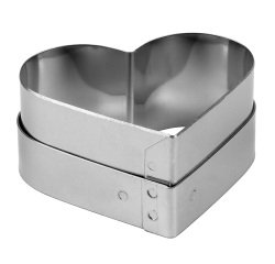 découpoir coeur inox 7.5 cm pour flexipan 336082