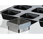 découpoir savarin carré inox 7 cm pour flexipan 336135