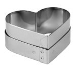 découpoir mini-coeur inox 3.8 cm pour flexipan 336079