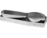 découpoir cuillère inox 19x5,5 cm