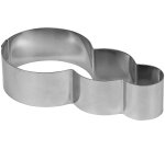 cercle inox à entremets feu tricolore longueur 13 cm hauteur 7 cm