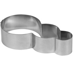cercle inox à entremets feu tricolore longueur 13 cm hauteur 7 cm