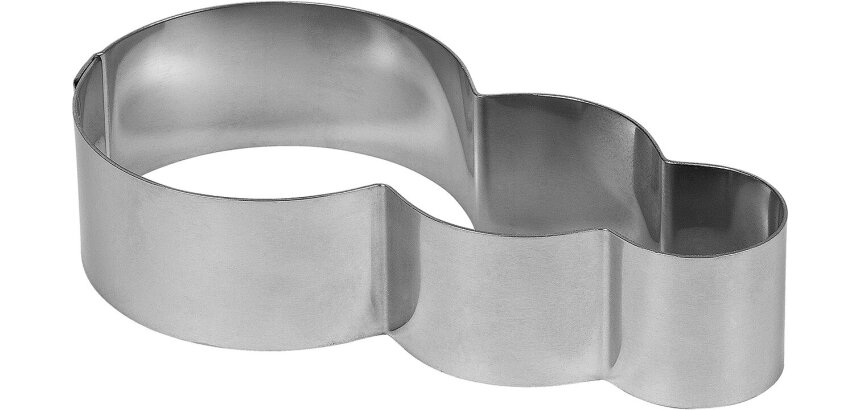 cercle inox à entremets feu tricolore longueur 13 cm hauteur 7 cm