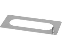 pochoir oblong inox 14,5x4,5 cm