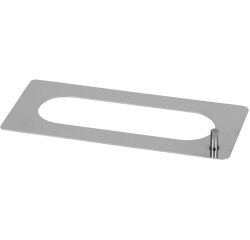 pochoir oblong inox 14,5x4,5 cm
