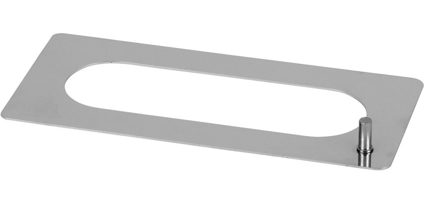 pochoir oblong inox 14,5x4,5 cm