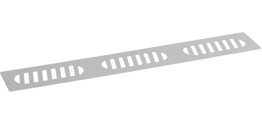 pochoir oblong inox 14,5x4 cm 3 empreintes