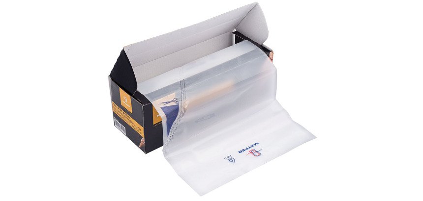 rouleau de 100 poches pâtissières PEHD 53x26 cm 70  microns