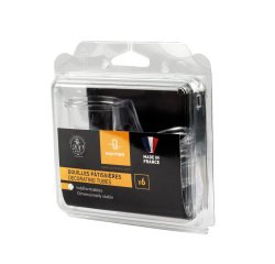 lot constitué de 6 douilles : d'1 douille St Honoré PM, 1 douille St Honoré GM, 1 douille PF16, 1 douille Ruban 1mm, 1 douille Ruban 5mm, 1 douille à nid