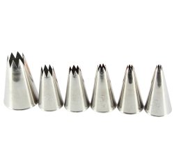 boîte de 6 douilles cannelées inox