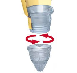 lot de 2 embases pour douilles copolyester interchangeables
