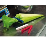 lot de 3 clips pour fermeture des poches pâtissières 14 cm