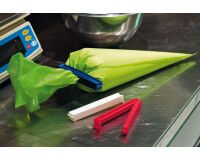 lot de 3 clips pour fermeture des poches pâtissières 14 cm