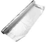 rouleau de 100m de film pour cuisson en papillote en PET et bord aluminium 45 cm