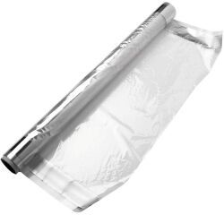 rouleau de 100m de film pour cuisson en papillote en PET et bord aluminium 45 cm