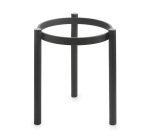réhausse ronde en métal noir mat ø 24 h26,5 cm