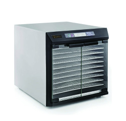 déshydrateur électrique inox à fruits et légumes 10 plateaux portes en verre