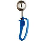 Unigrip cuillère à glace à pince inox 16 portions au litre bleue