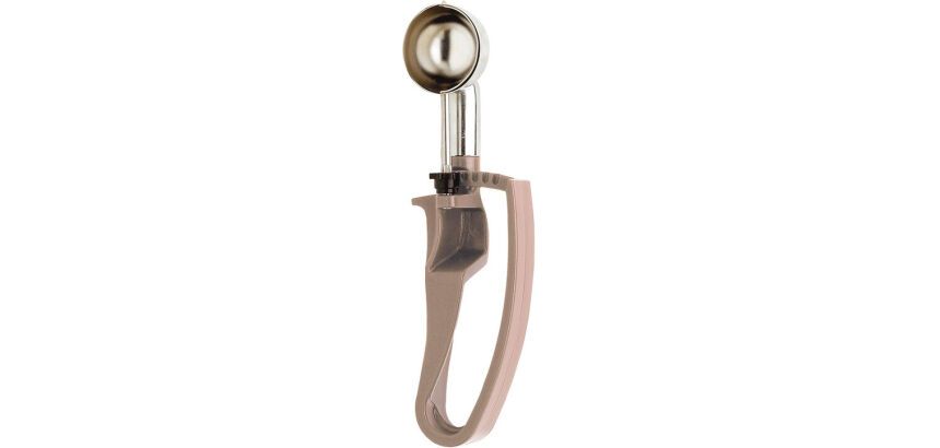 Unigrip cuillère à glace à pince inox 36 portions au litre beige