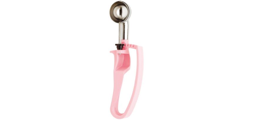 Unigrip cuillère à glace à pince inox 60 portions au litre rose
